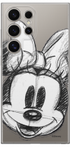 Disney Case Samsung Galaxy S24 Ultra Minnie Partial Print Sketch Transparent