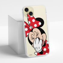 Disney Case Apple iPhone 15 Plus Minnie Partial Print Smiley Transparent