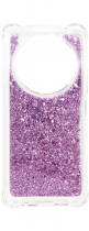Vivid Liquid Glitter Case Redmi A3 Purple