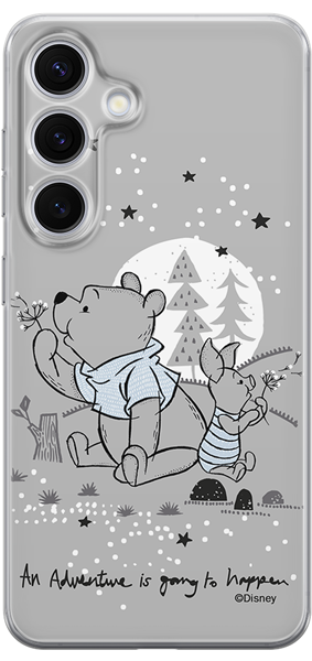 Disney Case Samsung Galaxy S24 Winnie the Pooh Partial Print Transparent
