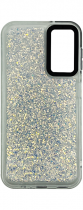 Vivid Glitter Shine Case Samsung Galaxy A05s Silver