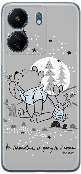 Disney Case Redmi 13C Winnie the Pooh Partial Print Transparent