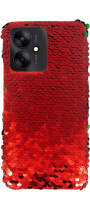 Vivid Sequin Case Redmi 13C Red