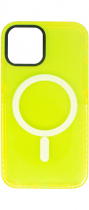 Vivid Magsafe Silicone Case Apple iPhone 14 Yellow