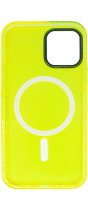 Vivid Magsafe Silicone Case Apple iPhone 14 Yellow