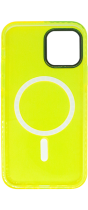 Vivid Magsafe Silicone Case Apple iPhone 14 Yellow