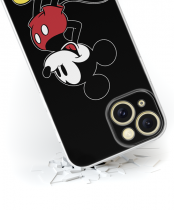 Disney Case Apple iPhone 15 Mickey Full Print Smiley Black