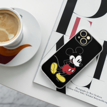 Disney Case Apple iPhone 15 Mickey Full Print Smiley Black