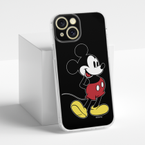 Disney Case Apple iPhone 15 Mickey Full Print Smiley Black