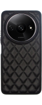 Vivid Diamond Shape PU Leather Case Redmi A3 Black