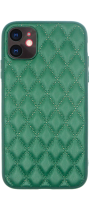 Vivid Diamond Shape PU Leather Case Apple iPhone 11 Green