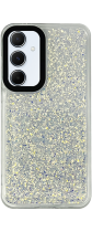 Vivid Glitter Shine Case Samsung Galaxy A55 5G Silver