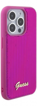 Guess “Sequin Script Metal” Hard Case Apple iPhone 15 Pro Max Fuchsia