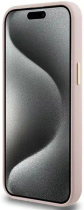 Guess “Vintage Script Gold Logo Collection” Hard Silicone Case Apple iPhone 15 Pro Pink
