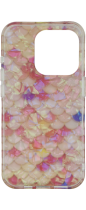 Vivid Mermaid Scale Silicone Case Apple iPhone 15 Pro Pink