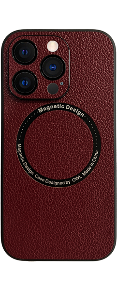 Vivid Magsafe Leather Case Apple iPhone 12 Purple