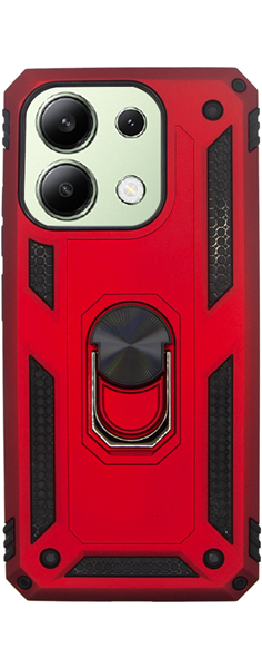 Vivid Ring Rugged Armor Case Redmi Note 13 4G Red