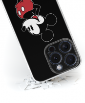 Disney Case Apple iPhone 15 Pro Mickey Full Print Smiley Black