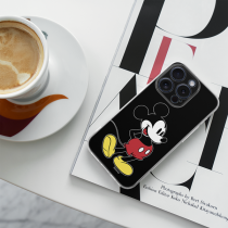 Disney Case Apple iPhone 15 Pro Mickey Full Print Smiley Black