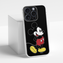 Disney Case Apple iPhone 15 Pro Mickey Full Print Smiley Black