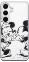 Disney Case Samsung Galaxy S24 Mickey and Minnie Full Print Secret White