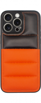 Vivid Puffer Back Cover Apple iPhone 15 Pro Orange/Black