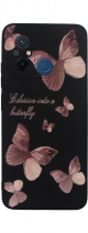 Vivid Silicone Case Xiaomi Redmi 12C Butterfly Black/Pink