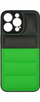 Vivid Puffer Back Cover Apple iPhone 15 Pro Green/Black