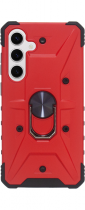 Vivid Ring Rugged Armor Case Samsung Galaxy S24 Red