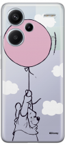 Disney Case Redmi Note 13 Pro+ 5G Winnie the Pooh Partial Print Balloon Transparent