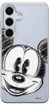 Disney Case Samsung Galaxy S24 Mickey Partial Print Sketch Transparent
