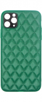 Vivid Diamond Shape PU Leather Case Apple iPhone 11 Pro Green