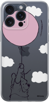 Disney Case Apple iPhone 15 Pro Max Winnie the Pooh Partial Print Balloon Transparent