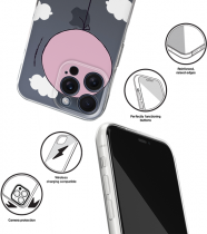 Disney Case Apple iPhone 15 Pro Max Winnie the Pooh Partial Print Balloon Transparent