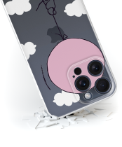 Disney Case Apple iPhone 15 Pro Max Winnie the Pooh Partial Print Balloon Transparent