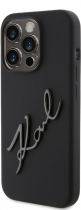 Karl Lagerfeld “Karl Script Logo” Hard Silicone Case Apple iPhone 15 Pro Black