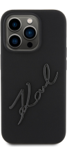 Karl Lagerfeld “Karl Script Logo” Hard Silicone Case Apple iPhone 15 Pro Black