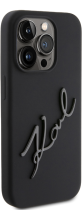 Karl Lagerfeld “Karl Script Logo” Hard Silicone Case Apple iPhone 15 Pro Black