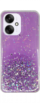 Vivid Liquid Glitter Case Redmi 13C Purple/Multicolor