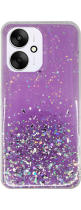 Vivid Liquid Glitter Case Redmi 13C Purple/Multicolor