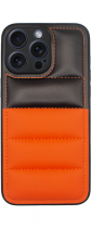 Vivid Puffer Back Cover Apple iPhone 15 Pro Max Orange/Black