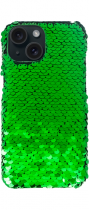 Vivid Sequin Case Apple iPhone 15 Green