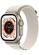 Apple Watch Ultra GPS + Cellular 49mm Titanium Case with Starlight Alpine Loop Medium