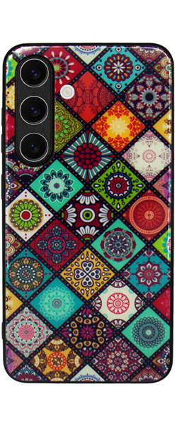 Vivid Ethnic Style Case Samsung Galaxy S24+ Red