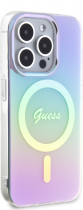 Guess Iridescent Magsafe Hard Plastic Case Apple iPhone 15 Pro Rainbow Purple