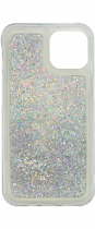 Vivid Liquid Glitter Case Apple iPhone 15 Silver