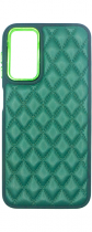Vivid Diamond Shape PU Leather Case Samsung Galaxy A14 4G/5G Green