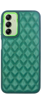 Vivid Diamond Shape PU Leather Case Samsung Galaxy A14 4G/5G Green