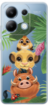 Disney Case Redmi Note 13 4G Lion King Partial Print Friends Transparent