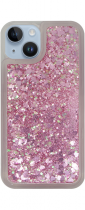 Vivid Liquid Glitter Case Apple iPhone 14 Pink